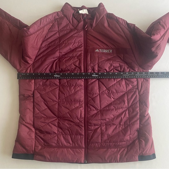 Adidas Terrex Puffer Jacket Women Plus 1X Quilted Insulated Full Zip Pockets Top - Picture 15 of 16